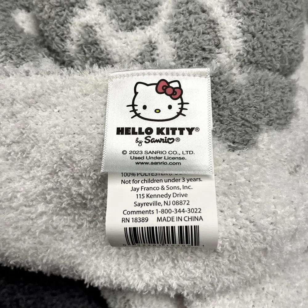HELLO KITTY Blanket Gray & White Super Soft Throw Blanket‎ 50